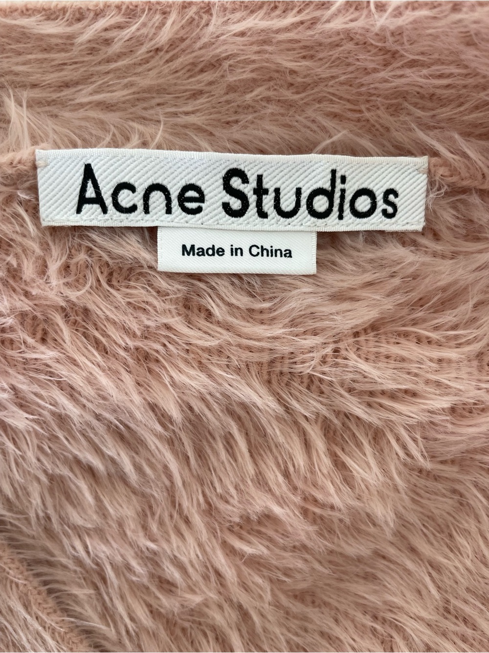 Acne Studios Fluffy Knit Cardigan | Dusty Pink Cropped | Womens Size Medium - Picture 3 of 3